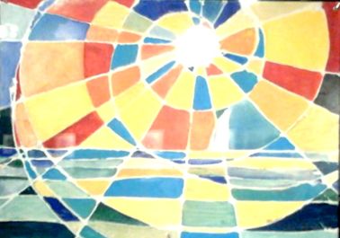 La luce sul mare (olio, vernice e acrilico)