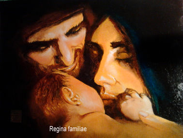 Regina familiae (olio su tela, 24 x 30), 2014