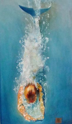 Dove l'acqua è più blu... (30x50)