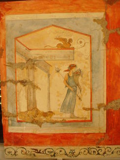 "Pompeiana" (tempera su gesso)