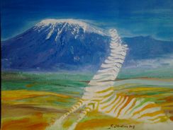 Kilimanjaro (olio su tela 30 x 40 cm)