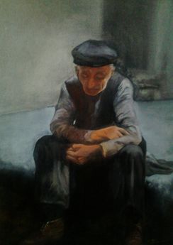 L'attesa (olio su tela 30x40 cm)